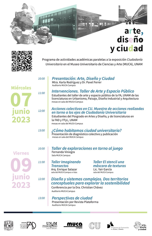 Programa de Actividades Arte, Diseño y Ciudad para la Exposición Ciudadania Universitaria